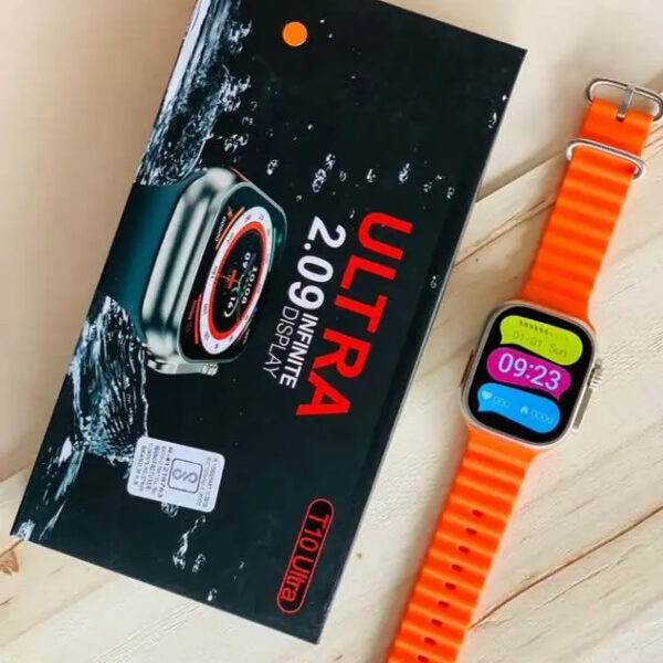 T10 Ultra Smartwatch 2.09" Inch Big Display Sleek Design Metal Body With 53mm Real Screws Calling Wireless Charging With Activity Tracker Compatible With All 3G/4G/5G Android